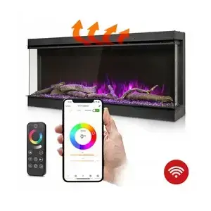 Elektrický krb Termofol TF-EF-3S-1500 - 1500 W Rozměr:150 x 46 x 17,9 cm určený k vestavbě