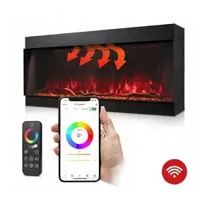 Elektrický krb LED Termofol TF-EF-1S-2032 - 1500 W Rozměr: 203,2 x 46 x 17,9 cm určený k vestavbě